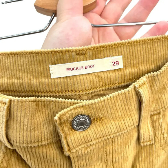 Levi's Ribcage Bootcut Corduroy Pants Camel Tan Beige  Size 29‎ - Picture 11 of 15